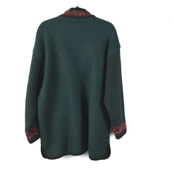 Icelandic Design VTG wool zip up coat size XL - Picture 2 of 7